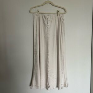 Satin Column Maxi Skirt